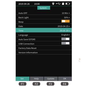 1310/1550nm SM 테스트 범위 5m-60Km 미니 OTDR 9 in 1 APC UPC SC/FC/ST/LC 어댑터와 함께 테스트 6
