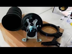 48 코어 열 수축 돔 광섬유 스플라이스 폐쇄 1 타원형 3포트 아리얼 폴 벽 장착