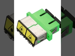 금속 셔터 광섬유 어댑터 SC/APC에서 SC/APC 심플렉스 듀플렉스 OS2 싱글 모드 플랜지