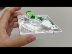 상자에 보이지 않는 광섬유와 함께 FTB001S 광섬유 단말기 상자