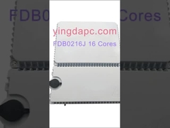 FDB0216J 16포트 FTTH 1*8 PLC 스플리터 광학 배급 상자 IP65 인도네시아 통신 2 개의 문 회색