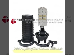 GJS-9501B 144 코어 열 수축 돔 광섬유 스플라이스 폐쇄 1 타원형 4포트 아리얼 폴 벽 장착