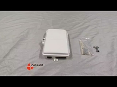 4 포트 UV 기상 저항 FTTH 섬유 종료 상자 4 섬유 SC 벽 장착 상자