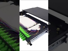 1U 19 인치 슬라이딩 랙 장착 광섬유 패치 패널 12 포트 LC 듀플렉스 드라워 ODF