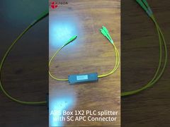 듀얼 윈도우 광대역 FBT 커플러 카세트 2mm 1 x 2 SFF ABS ISO SGS ROHS