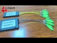 광섬유 PLC 스플리터 ABS 모듈러, SC APC 0.9mm 케이블 포함