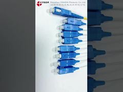 1:8 카세트 분배기 입력 SC/UPC 피그테일 옐로우 2mm, 출력 SC/UPC 피그테일 화이트 900um