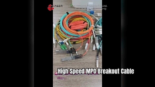 40G 링크용 고밀도 MPO-SC 브레이크아웃 케이블