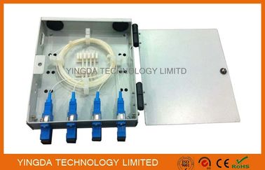 주문 FTTH 잘 고정된 광섬유 종료 상자, 떠꺼머리를 가진 4개의 섬유 섬유 결합 상자 SC 접합기 온라인 제조