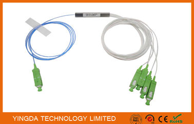 주문 1*4 SC/APC Blockless PLC 쪼개는 도구 구획 유형 900um FTTH PON 수동적인 ODN LSZH 1Meter 떠꺼머리 온라인 제조