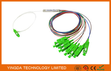 주문 1x8 SC/APC 단일 모드 OS2 9/125 광섬유 PLC 쪼개는 도구 FTTH 쪼개는 도구 온라인 제조