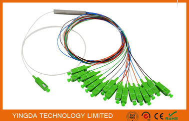주문 광대역 FTTH 쪼개는 도구 연결기 1 x 16,1:16 광섬유 PLC 쪼개는 도구 리본 900um SC APC 연결관 온라인 제조