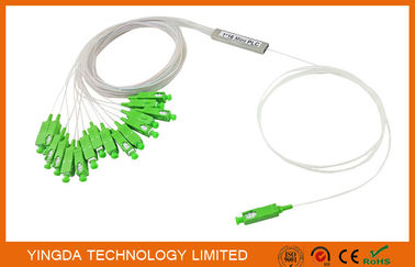 주문 FTTH 광학적인 쪼개는 도구 1/16년의 1x16 SC/APC Blockless PLC 쪼개는 도구 단일 모드 900um LSZH 온라인 제조