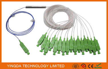 주문 GPON FTTH 광섬유 수동적 소형 광 분배기 1*16 900 um 단일모드 SC APC 연결기 온라인 제조