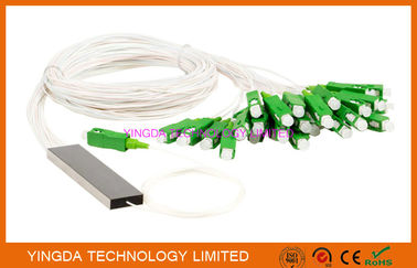 주문 FTTH 1x32 소형 PLC 쪼개는 도구 단일 모드 강철 관 LC APC 연결관 온라인 제조