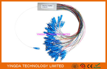 주문 FTTH 1x64 PLC 스플리터 SC/APC Simiplex 커넥터 스틸 튜브 LSZH G657A 온라인 제조
