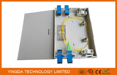주문 벽 산 FTTH 광섬유 종료 상자, 실내 플라스틱 아BS PC 2 항구 광섬유 상자 온라인 제조