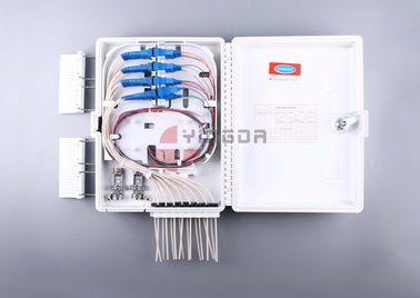 주문 16 SC/APC PLC 쪼개는 도구를 가진 항구 광섬유 종료 상자 FDB0216G 백색 온라인 제조