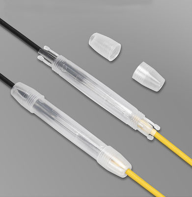 주문 1 코어 투명한 미니 FTTH 드롭 케이블 스플라이스 보호 상자 ABS PP 실내 사용 온라인 제조