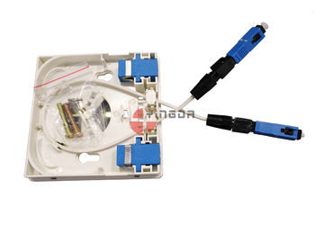 주문 나사 정면 케이블 출구 출구를 가진 건물 벽 설치에 있는 FTTH 소켓 패널 온라인 제조