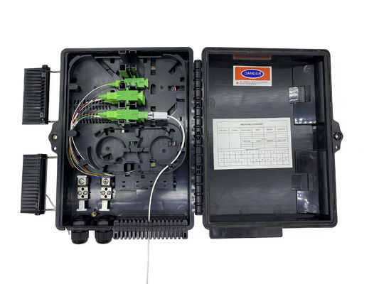 주문 FTTH 스톨 탑재된 야외 IP65 광섬유 분산기 배포 상자 평면 드롭 포트 온라인 제조