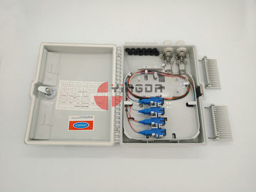 주문 백색 16 항구 옥외 광섬유 종료 상자 IP65 PC+ABS 플라스틱 1X16 쪼개는 도구 상자 온라인 제조