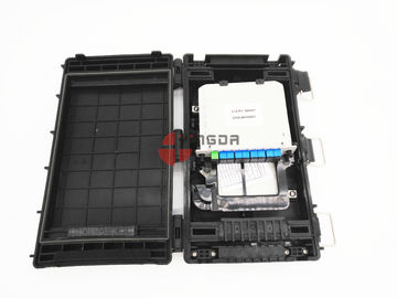 주문 24의 핵심 FTTH PLC 광섬유 쪼개는 도구 상자, 8개의 항구 섬유 광학적인 결합 상자 IP65 온라인 제조