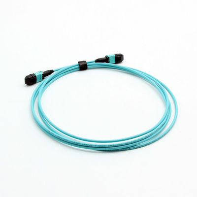 주문 데이터 센터 및 통신용 12 Fiber OM3-150 MTP MPO 케이블 50/125μm 온라인 제조