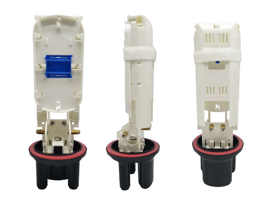 주문 미니 광섬유 스플라이스 폐쇄 ABS 24 코어 FTTH FTTX를 위한 IP68 로크 패널 온라인 제조