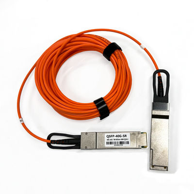 주문 40Gbps QSFP+ AOC 액티브 광 케이블 멀티모드 OM2 1m 3m 5m 7m SFP 케이블 단거리 온라인 제조