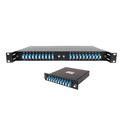 주문 19인치 랙 고정 광섬유 WDM DWDM 모듈 카세트 X3 플러그 가능 FTTH 전송용 온라인 제조