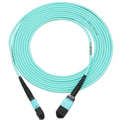 주문 400G MPO 케이블 MPO-MPO 패치 코드 암 OM3 16 코어 타입 B 5M 온라인 제조