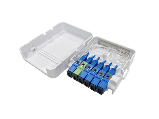 주문 FTTH 가정 및 외부 벽에 장착 된 1X5 스플리터와 함께 광섬유 종료 상자 온라인 제조