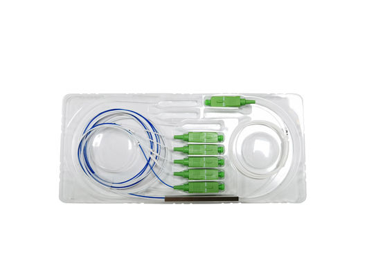 주문 공장 가격 FTTH 불균형 1*5 미니 타입 PLC 스플리터 SC 커넥터 광섬유 통신 전원 광 네트워크 시스템용 온라인 제조