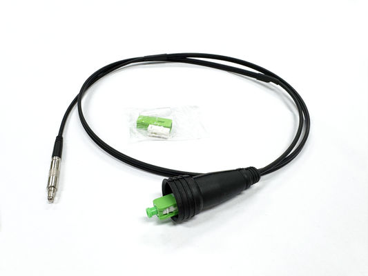 주문 Pushable Pre-connector SC/APC Metal Connector  Fiber Patch Cord Black For Through The Duct And Wall FTTH 온라인 제조