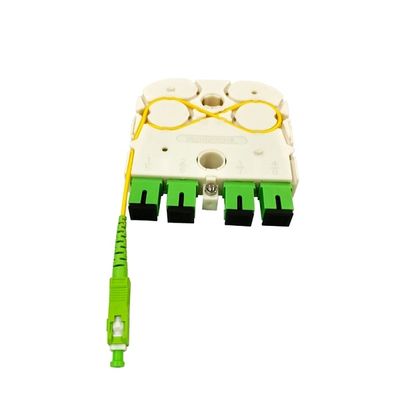 주문 New FTTH Fiber Optic 1x4 SC APC Mini Cassette Direct Input Exclusive Design LGX PLC Splitter for Russia 온라인 제조