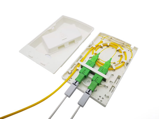주문 CATV FTTH 비만 IP30 2 공항 섬유 단자 박스 벽걸이용 온라인 제조