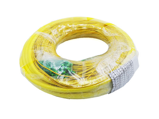 주문 48 코어 GJFJV 광섬유 사전 종단 처리된 어셈블리 2.0mm 번들 패치 코드 LC APC LSZH Corning Yellow 온라인 제조