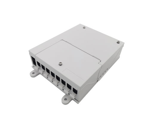 주문 IP54 광섬유 분배기 단자 박스 1X8 PLC 연결기 SC 오토 셔터 어댑터 ABS 백색 온라인 제조