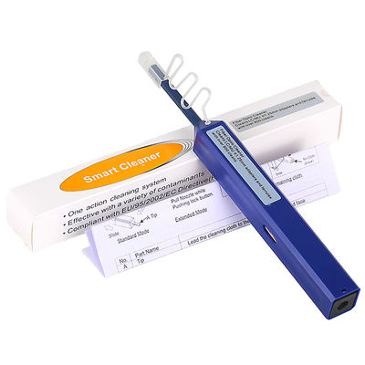 주문 FTTH 광섬유 한 번의 클릭 LC MU 연결관 1.25mm 세탁기술자 청소 펜 유형 파란 세륨 ROHS 온라인 제조