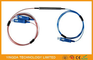 주문 1 x 2 Pon 광섬유 Plc 쪼개는 도구 연결기는, Fbt 융합한 연결기 1310nm 1550nm 창 50%/50% 이중으로 합니다 온라인 제조