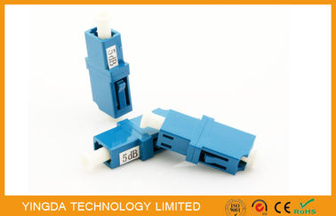 주문 LC PC는 광섬유 감쇠기 5dB 파란 백색 먼지 모자 GR910의 IEC 기준을 고쳤습니다 온라인 제조