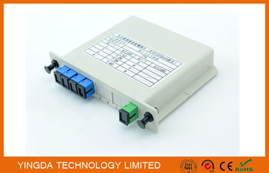 주문 LGX 상자에 있는 광섬유 PLC EPON 쪼개는 도구 1x4, G657A1의 G652D 코닝 섬유 SMF-28e 온라인 제조