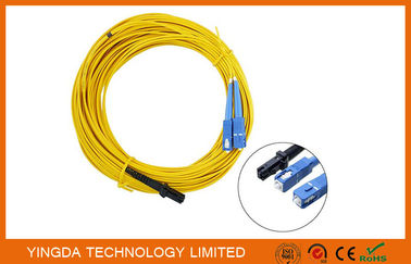 주문 클립 황색 없는 SC Singlmode 쌍신회로 Zipcord에 LC/APC 광섬유 접속 코드 MT-RJ 온라인 제조