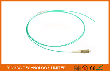 주문 광섬유 떠꺼머리 LC OM3 10Gig. 물 0.9mm 단순한 LSZH 1.5 M 50/125 um Mulitmode 떠꺼머리 온라인 제조