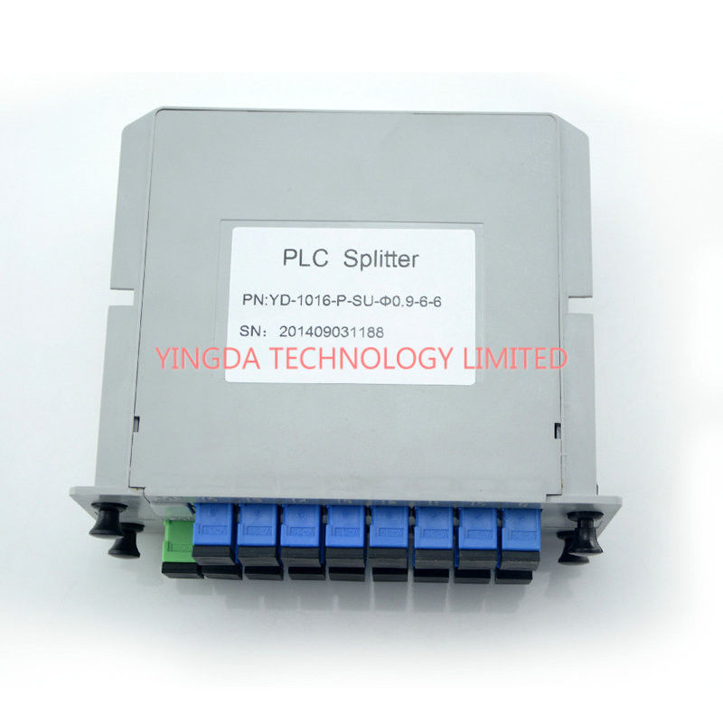 GPON Network PLC Optical Fiber LGX Splitter Aluminum 2 Slot Cassette Chassis