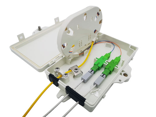 모든 장착 라이트 회색 FTTH 광섬유 박스 2pcs SC SX 또는 LC DX 어댑터