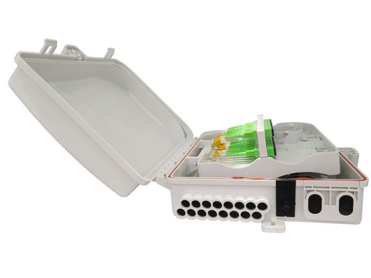 사용자 정의 로고 및 레이저 표시 FTTH 네트워크 24 코어 용량 IP65를 위한 광섬유 분할 상자