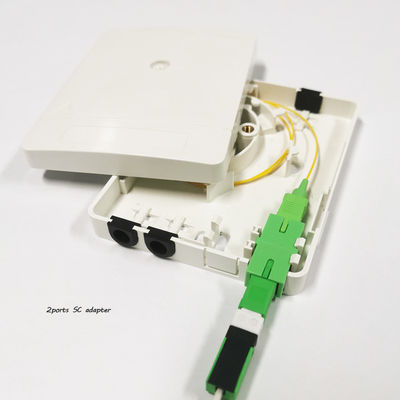 2SC 포트 광섬유 종료 상자 FTTH PON 플라스틱 광 로세트 SC LC 어댑터