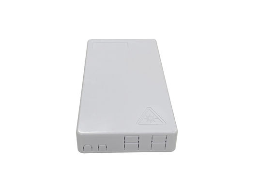 FTTH 광섬유 종료 상자 ABS 흰색 4섬유 실내 평면 드롭 케이블